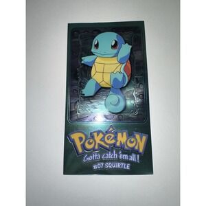 SQUIRTLE POKEMON GOTTA CATCH 'EM ALL TOPPS TV ANIMATION SERIES 1 FOIL LP J0